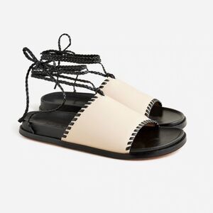 J.Crew Colbie braided lace-up sandals in leather 9 NWT